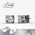 Destiny Jewellery Crystal From Swarovski 925 Sliver Eternal Love Stud Earrings